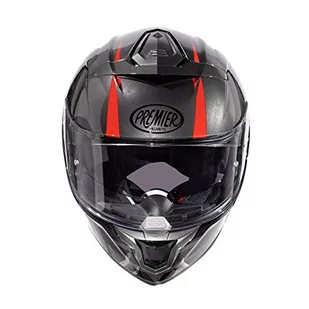 PREMIER Kask Devil GT 17, szary/czarny/czerwony, M - Kaski motocyklowe - miniaturka - grafika 1