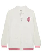 Swetry damskie - Guess Kardigan J5YR11 Z3OF0 Biały Regular Fit - miniaturka - grafika 1