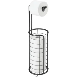 STOJAK NA PAPIER TOALETOWY Z UCHWYTEM METALOWY CZARNY ORM18 - Akcesoria i części do pralek i suszarek - miniaturka - grafika 3