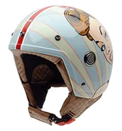 Kaski motocyklowe - NZI Tonup Grafik otwarty kask motocyklowy, błyszczący Chica Bonita, rozmiar M - miniaturka - grafika 1