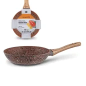 Patelnie - Nieprzywierająca PATELNIA kamienna patelnia INDUKCJA 20cm Brown Rock Konighoffer - miniaturka - grafika 1