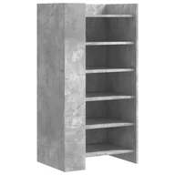 Szafki na buty - vidaXL Szafka na buty beton szara 52x37,5x100 cm materiał drewnopochodny - miniaturka - grafika 1