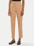 Spodnie damskie - Marella Chinosy Verres 2423136281 Brązowy Slim Fit - miniaturka - grafika 1