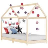 Łóżka dla dzieci i młodzieży - vidaXL Rama łóżka dziecięcego, lite drewno sosnowe, 90 x 200 cm vidaXL - miniaturka - grafika 1