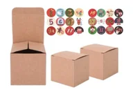 Ozdoby bożonarodzeniowe - Kalendarz Adwentowy Kartoniki i Naklejki DIY - miniaturka - grafika 1