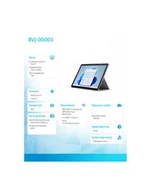 Laptopy 2w1 - microsoft Surface GO 3 i3-10100Y/8GB/256GB/INT/10.5'' Win11Pro Commercial Platinum 8VJ-00003 - miniaturka - grafika 1