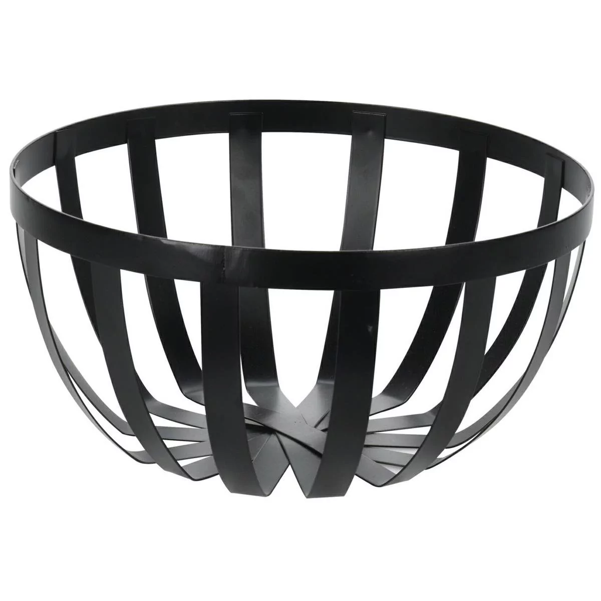 Koszyk metalowy czarny okrągły 25 cm
