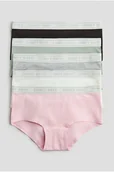 Majtki dla dzieci - H & M - Figi hipster z napisem 5-pak - Różowy - H&M - miniaturka - grafika 1