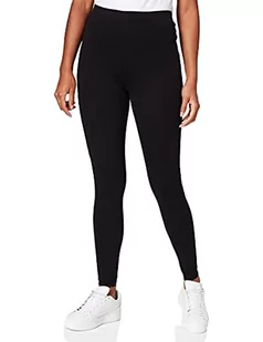Urban Classics Damskie legginsy z wąskim ściągaczem i delikatną koronką na końcach nogawek, spodnie rekreacyjne i sportowe, rozmiar XS do 5XL, czarny, L - Legginsy - miniaturka - grafika 1