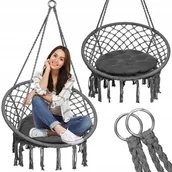 Huśtawki - FOTEL HUŚTAWKA BOCIANIE GNIAZDO Z PODUSZKA - miniaturka - grafika 1