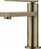 Baterie umywalkowe - Bateria umywalkowa AWT Bateria umywalkowa niska szczotkowane złoto Leeo - miniaturka - grafika 1