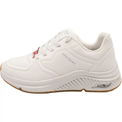 SKECHERS Sneakersy Mile Makers 155570/WHT Biały