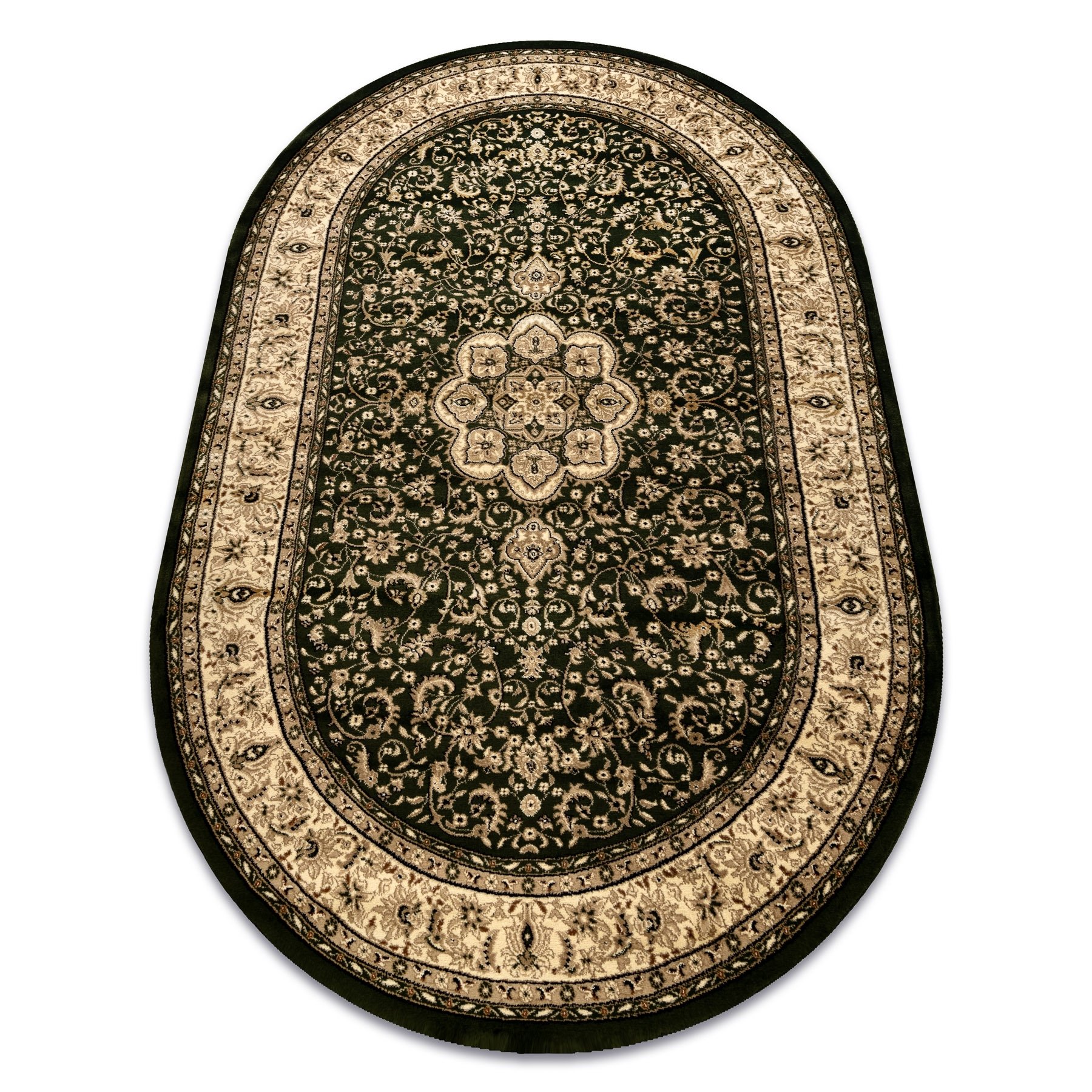 Dywan ROYAL ADR owal wzór 521 zielony 150x250 cm