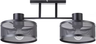 Sigma 2 BONO 31908 czarna lampa sufitowa 2xE27 metalowy plafon z ozdobnymi kloszami loft - Lampy sufitowe - miniaturka - grafika 1