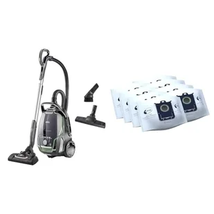 Aeg Vx9-2-Öko Odkurzacz, Czarny, 850 WW 230 VV & AEG GR210SM s-bag Ultra Long Performance worek do odkurzacza MegaPack - Worki do odkurzaczy - miniaturka - grafika 1