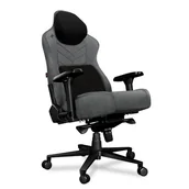 Fotele gamingowe - Yumisu 2053 Magnetic Material Cloud/Black - miniaturka - grafika 1