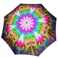 Parasole - Parasol damski Doppler Imperial Caleido automatyczny składany satyna - miniaturka - grafika 1