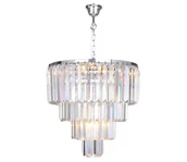 Lampy sufitowe - Brilagi - LED Żyrandol kryształowy na łańcuchu MOZART 5xE14/40W/230V chrom błyszczący - miniaturka - grafika 1