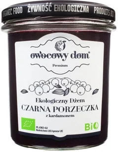 Owocowy Dom DŻEM CZARNA PORZECZKA Z KARDAMONEM BIO 290 g- - Dżem - miniaturka - grafika 1