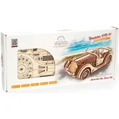 Modele do sklejania - Ugears Model mechaniczny do składania. Roadster VM-01, 70052 - miniaturka - grafika 1