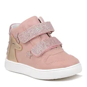 Buty dla dziewczynek - Buty dziewczęce trzewiki jesienne Wojtyłko 26080 różowe wkładka skórzana-30 - miniaturka - grafika 1