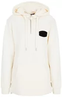 Bluzy damskie - Armani Exchange Damska bluza z długim rękawem, boczna naszywka, zamek błyskawiczny z przodu, biały, XS - miniaturka - grafika 1