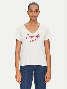 Morgan T-Shirt 251-DSAILOR Biały Relaxed Fit - Koszulki i topy damskie - miniaturka - grafika 1