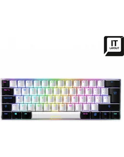 IT layout - Sharkoon SKILLER SGK50 S4, gaming keyboard Kolor: BIAŁY/Kolor: CZARNY, Kailh Brown - Klawiatury - miniaturka - grafika 1