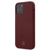 Etui i futerały do telefonów - Mercedes MEHCP12MSILRE iPhone 12/12 Pro 6,1" czerwony/red hardcase Silicone Line Mer006992-0 - miniaturka - grafika 1