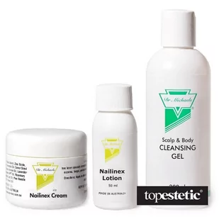 Dr Michaels Dr Michaels Zestaw Łuszczyca Paznokci ZESTAW Krem 50 g + Płyn 50 ml + Żel 200 ml - Zestawy kosmetyków damskich - miniaturka - grafika 1