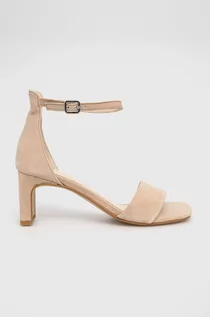 Sandały damskie - Vagabond sandały zamszowe LUISA kolor beżowy - grafika 1