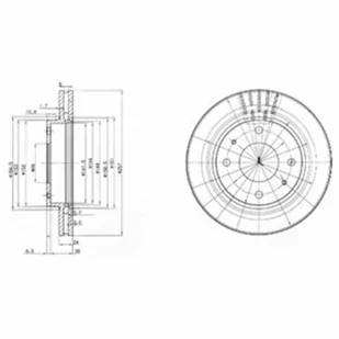 Tarcza hamulcowa DELPHI BG3750 - Tarcze hamulcowe - miniaturka - grafika 1