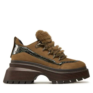 Półbuty MICHAEL Michael Kors Shiloh Bootie 40F4SSFE8L Brązowy - Półbuty damskie - miniaturka - grafika 1