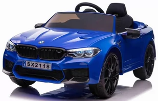 Auto na akumulator BMW M5 Z FUNKCJĄ DRUFTU NIEBIESKI (SX2118) - Pojazdy elektryczne dla dzieci - miniaturka - grafika 1