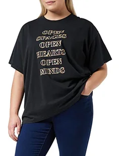 Wrangler Oversized Tee Koszulka damska, Czarny Worn, XS - Koszulki i topy damskie - miniaturka - grafika 1