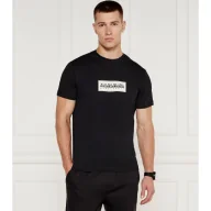 Koszulki męskie - Napapijri T-shirt S-BOX LOGO | Relaxed fit - miniaturka - grafika 1