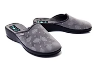 Kapcie damskie - ADANEX DAL2 DAISY 26749 SZ/CZ szary/czarny, kapcie/klapki damskie - Adanex - miniaturka - grafika 1