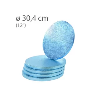 Podkład Pod Tort Gruby 30 cm Niebieski - Dodatki do ciast w proszku - miniaturka - grafika 1