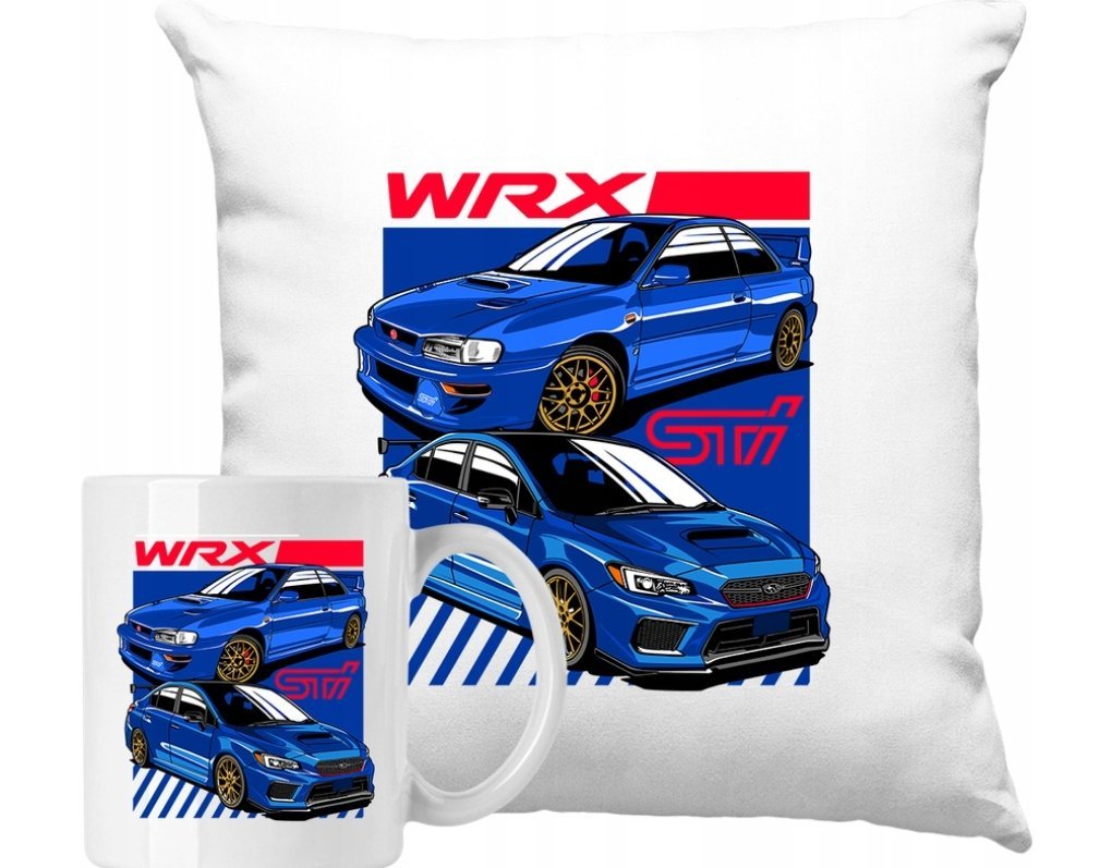 ZESTAW PODUSZKA + KUBEK Szybkie Auta Motoryzacja JDM Pomysł Na Prezent #24