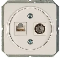 Gniazdka elektryczne - COMPUTER AND TV SOCKET TVL/KLRJ45-15E2- - miniaturka - grafika 1