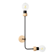 Lampy ścienne - Britop kinkiet dwu punktowy MONTIX dąb olejowany 9244274 9244274 - miniaturka - grafika 1