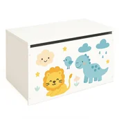 Zestawy mebli dla dzieci - Pudełko na zabawki - lew i dinozaur - miniaturka - grafika 1