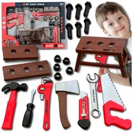 Mały majsterkowicz - Zestaw Majsterkowicza Zabawa W Warsztat Narzędzia Dla Dzieci Klucz Mechanik - miniaturka - grafika 1