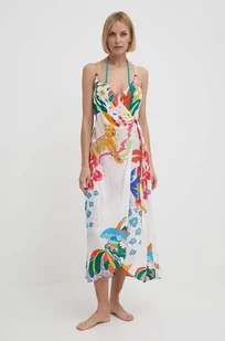 Desigual sukienka plażowa SELVA kolor biały 24SWMW09 - Sukienki - miniaturka - grafika 1