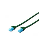 Kable miedziane - Digitus Kabel LAN RJ45 Professional DK-1511-010/G Patchkabel U/UTP U/UTP CAT 5e 1 m zielony - miniaturka - grafika 1