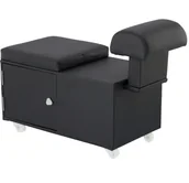 Meble kosmetyczne - Podnóżek kosmetyczny wolnostojący do pedicure pufa do salony kosmetycznego - miniaturka - grafika 1