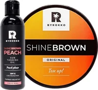 Balsamy i kremy do opalania - Byrokko Byrokko Shine Brown + Shine Brown Peach SPF6 - miniaturka - grafika 1