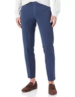 Spodenki męskie - Hackett London Męskie spodnie bawełniane Tencel Chino, granatowy blezer, 31W / 30L - miniaturka - grafika 1
