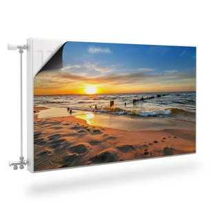 MASKOWNICA Magnetyczna Grzejnika ZACHÓD Słońca Morze Pejzaż 80cm x 60cm - Dekoracje domu MASKOWNICA Magnetyczna Grzejnika ZACHÓD Słońca Morze Pejzaż 80cm x 60cm - Dekoracje domu - miniaturka - grafika 1