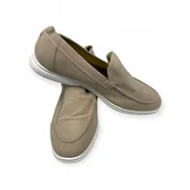 Mokasyny męskie - Mokasyny męskie zamszowe Old Money 47 - miniaturka - grafika 1